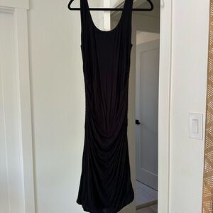Elegant Black Sleeveless Maternity Dress
